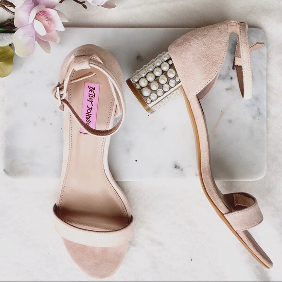 betsey johnson blue adde faux leather sandals